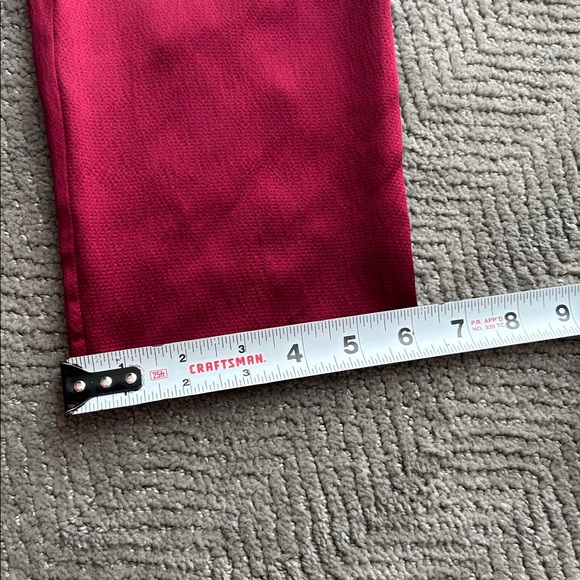 EILEEN FISHER Silk Satin Dark Tulip Hammered Ballet Neck Top Blouse XS $218 - Picture 13 of 13